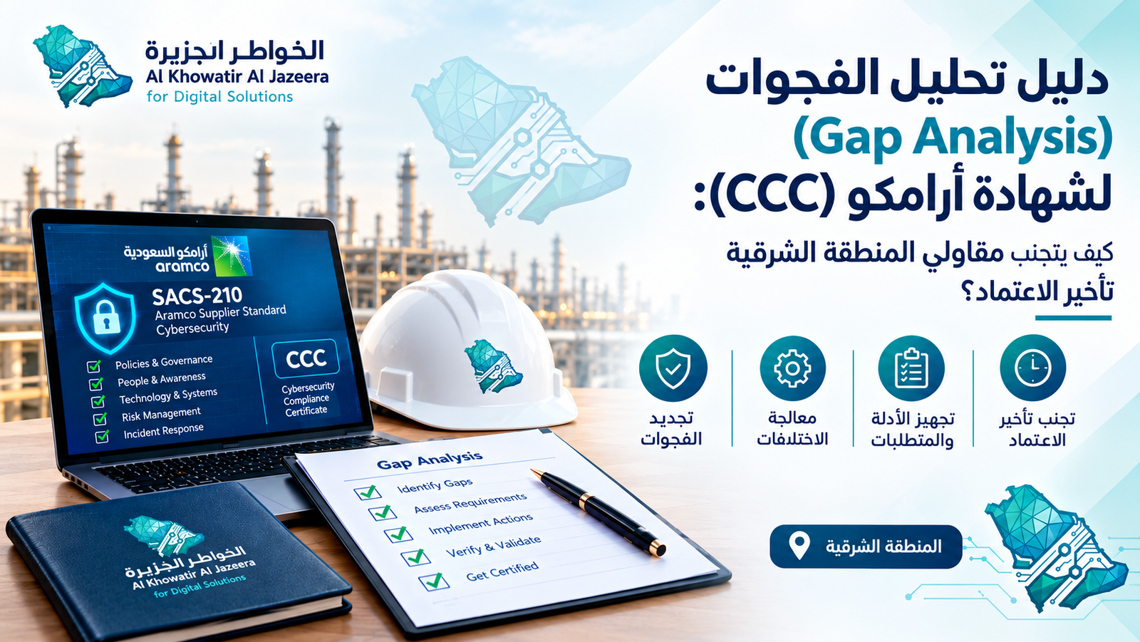 تحليل الفجوات واستشارات الامتثال لمعيار SACS-210 للحصول على شهادة أرامكو للأمن السيبراني CCC بالمنطقة الشرقية