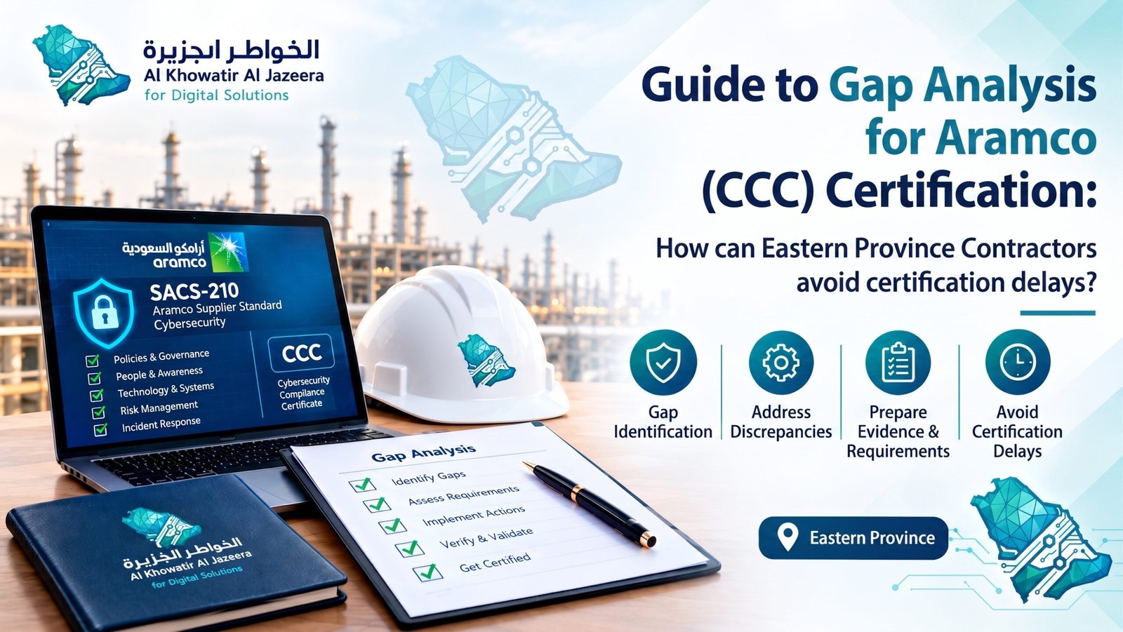 Aramco SACS-210 cybersecurity compliance gap analysis and CCC qualification in Eastern Province KSA